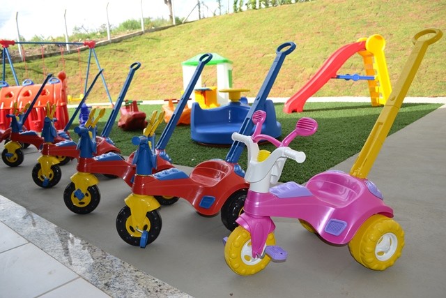 Foto: DC - Brinquedos que serão utilizados pelas crianças na EMEI